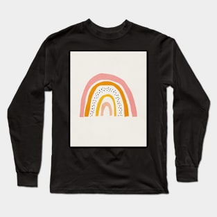 Rainbow, Abstract, Mid century modern kids wall art, Nursery room Long Sleeve T-Shirt